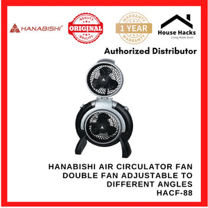 Hanabishi Air Circulator Fan HACF-88 - Double Fan adjustable to different angles