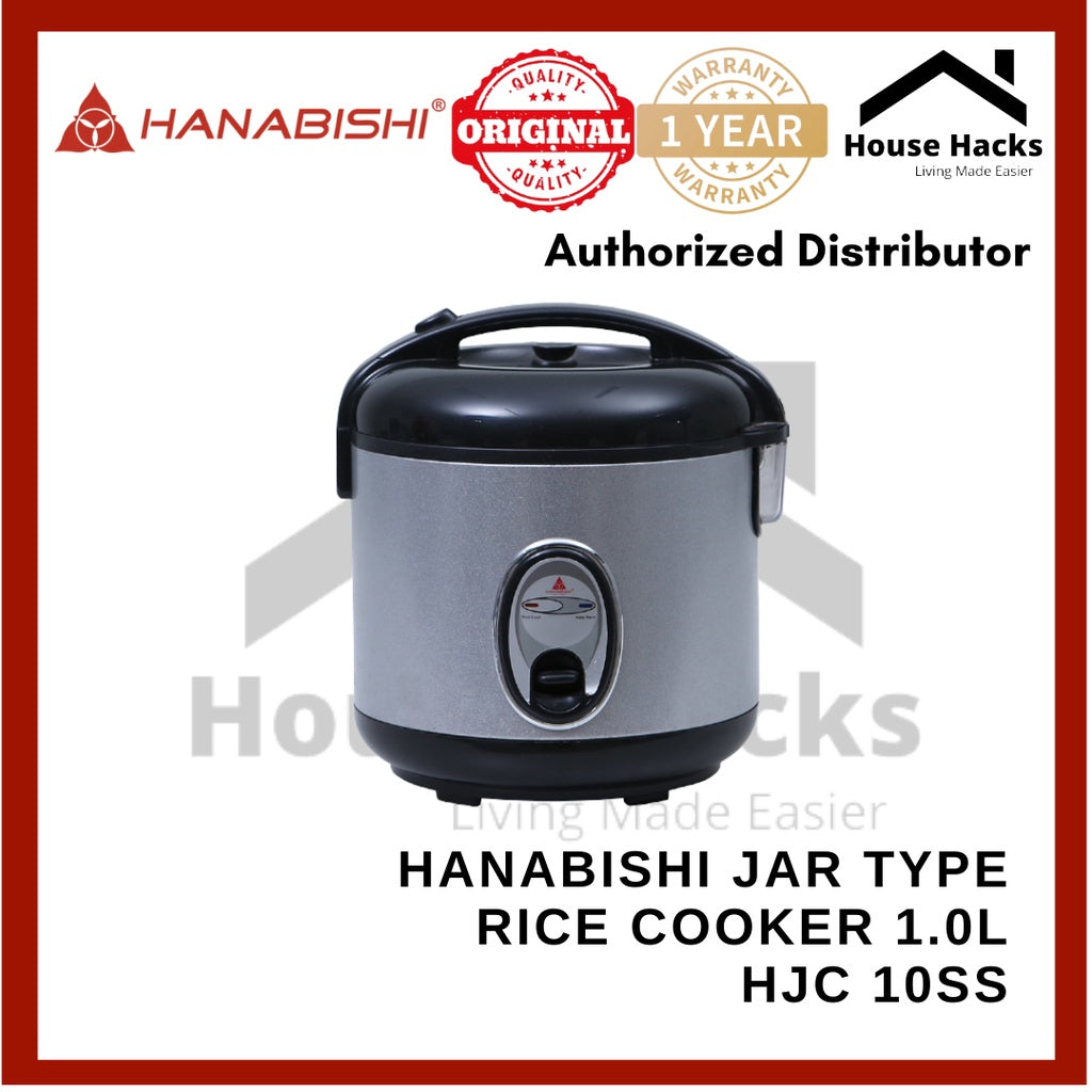 Hanabishi Jar Type Rice Cooker 1.0L HJC 10SS