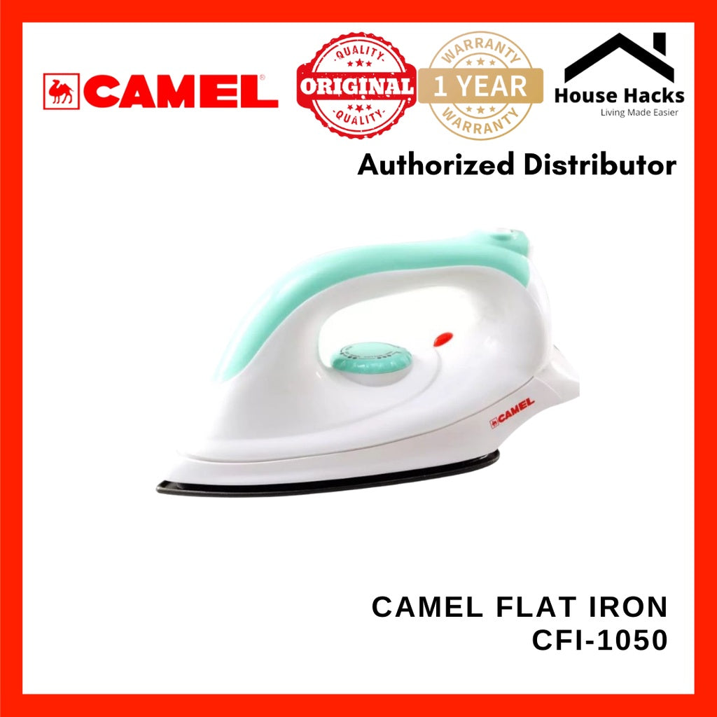 Camel CFI-1050 Flat Iron with Power Light Indicator and Non-Stick Sole Plate (Green)