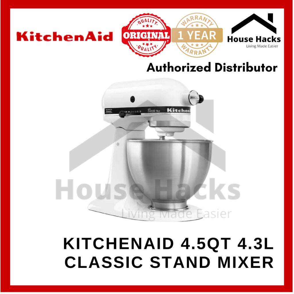 KitchenAid 4.5QT (4.3L) Classic Stand Mixer 220 V for baking