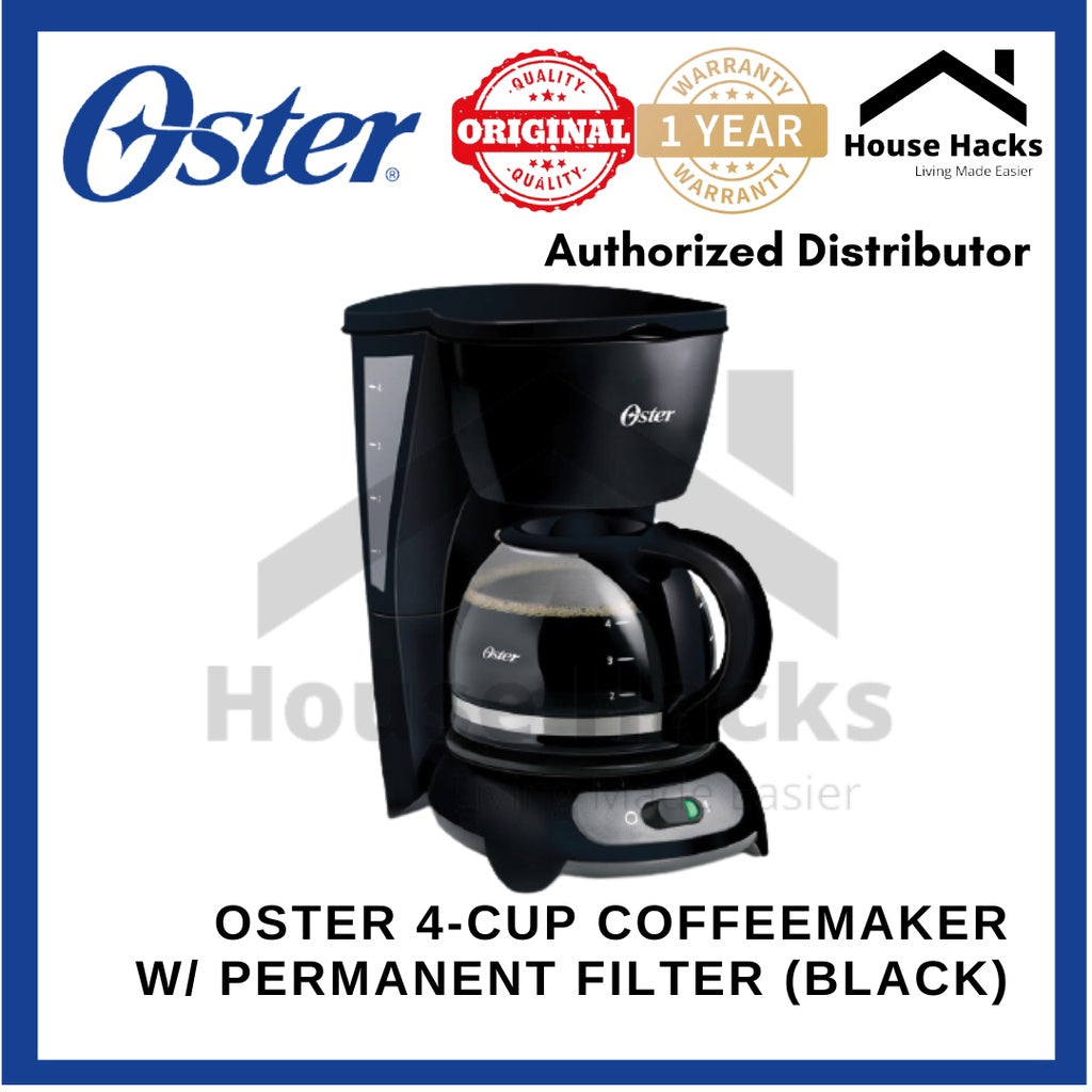 Oster 4-Cup Coffeemaker W/ Permanent Filter (Black)