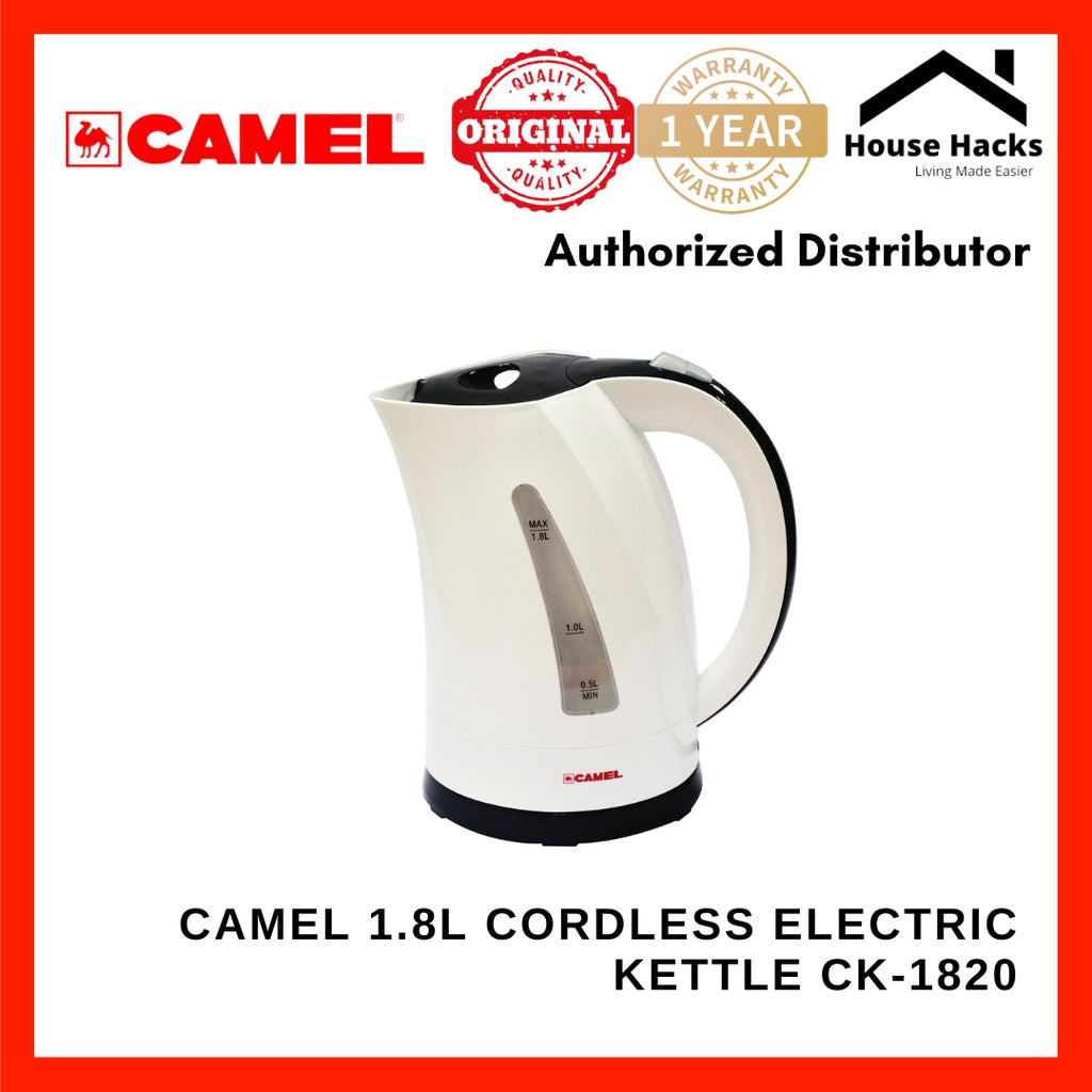 Camel CK-1820 360_ Cordless Electric Kettle 1.8L with Overheat Protection