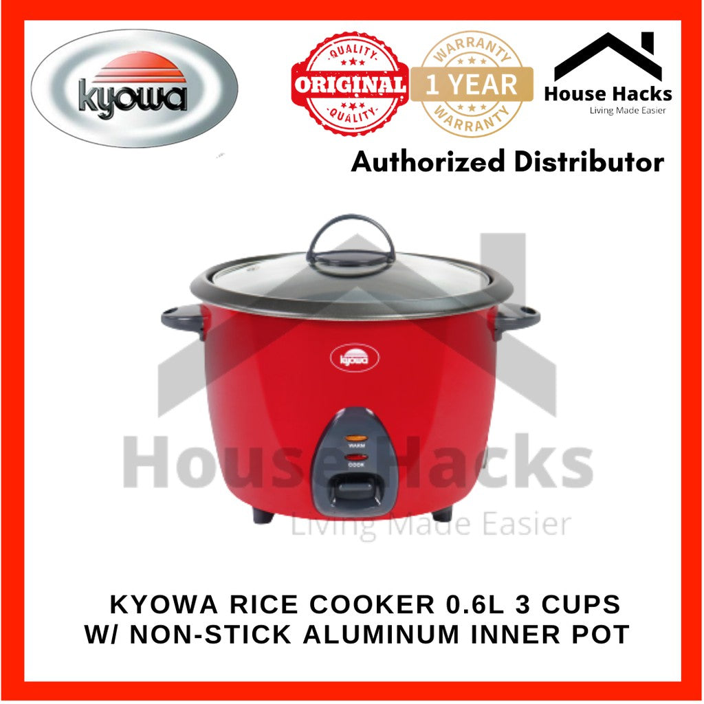 Kyowa Rice Cooker 0.6l 3 Cups w/ Non-stick Aluminum Inner Pot KW-2035