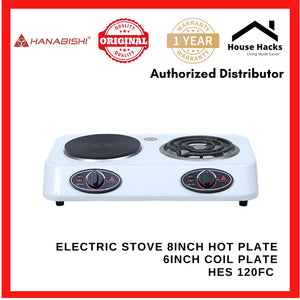 ELECTRIC STOVE HES 120FC 8inch Hot plate 6inch Coil plate