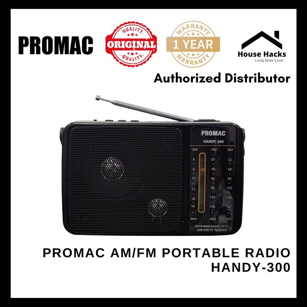 Promac AM/FM Portable Radio HANDY-300