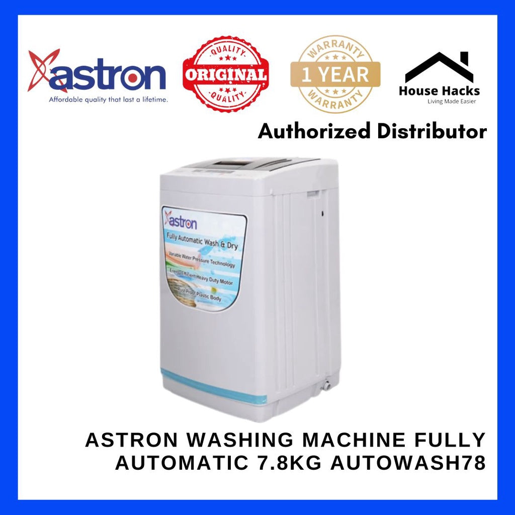 Astron Washing Machine Fully Automatic 7.8Kg AUTOWASH78