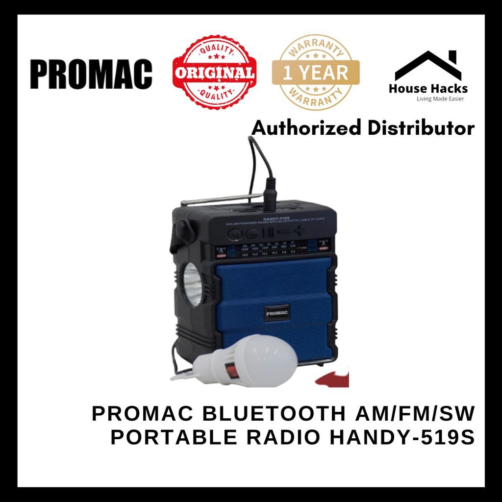 Promac Bluetooth AM/FM/SW Portable radio HANDY-519S