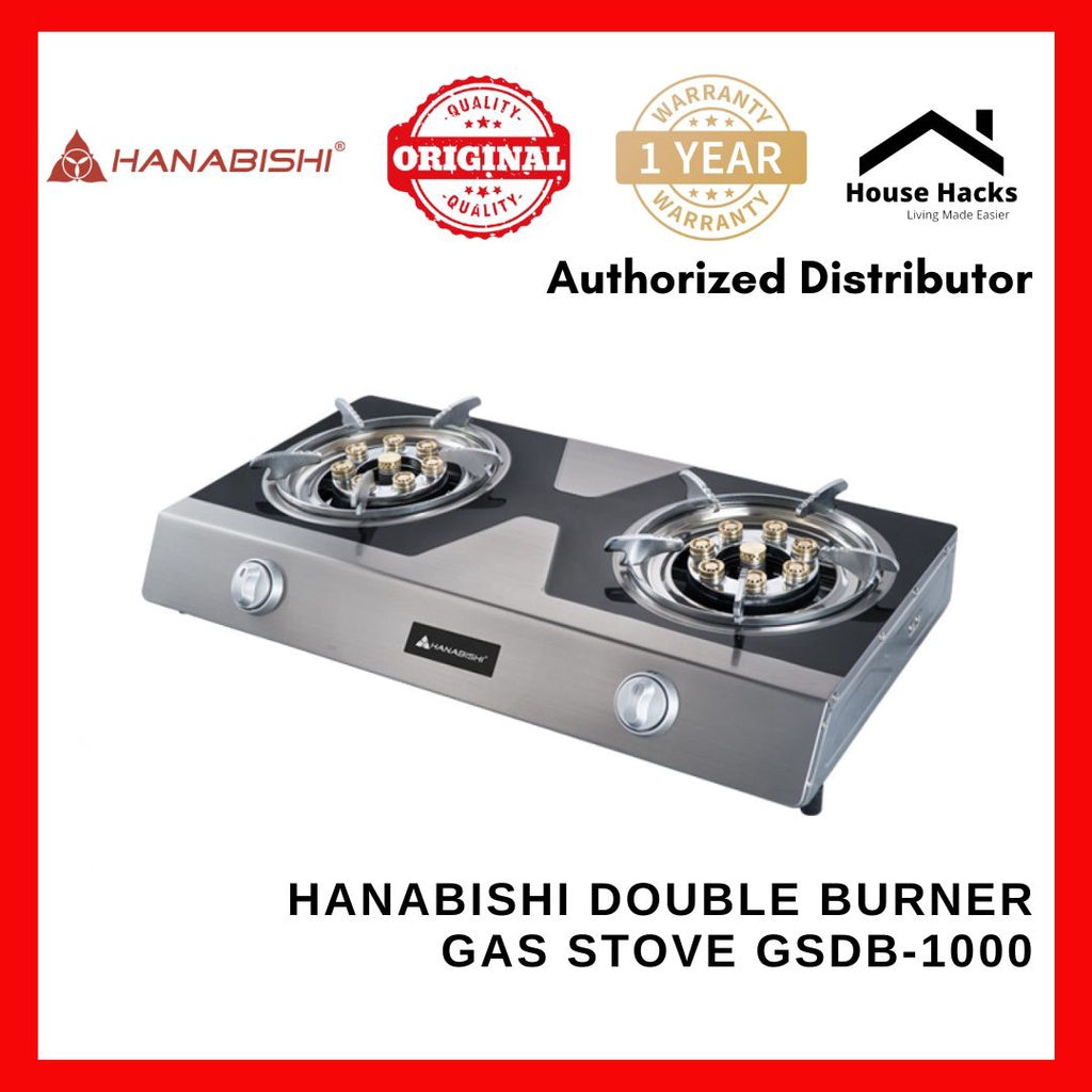 Hanabishi Double Burner Gas Stove GSDB-1000