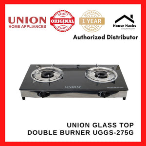 Union Glass Top Double Burner UGGS-275G