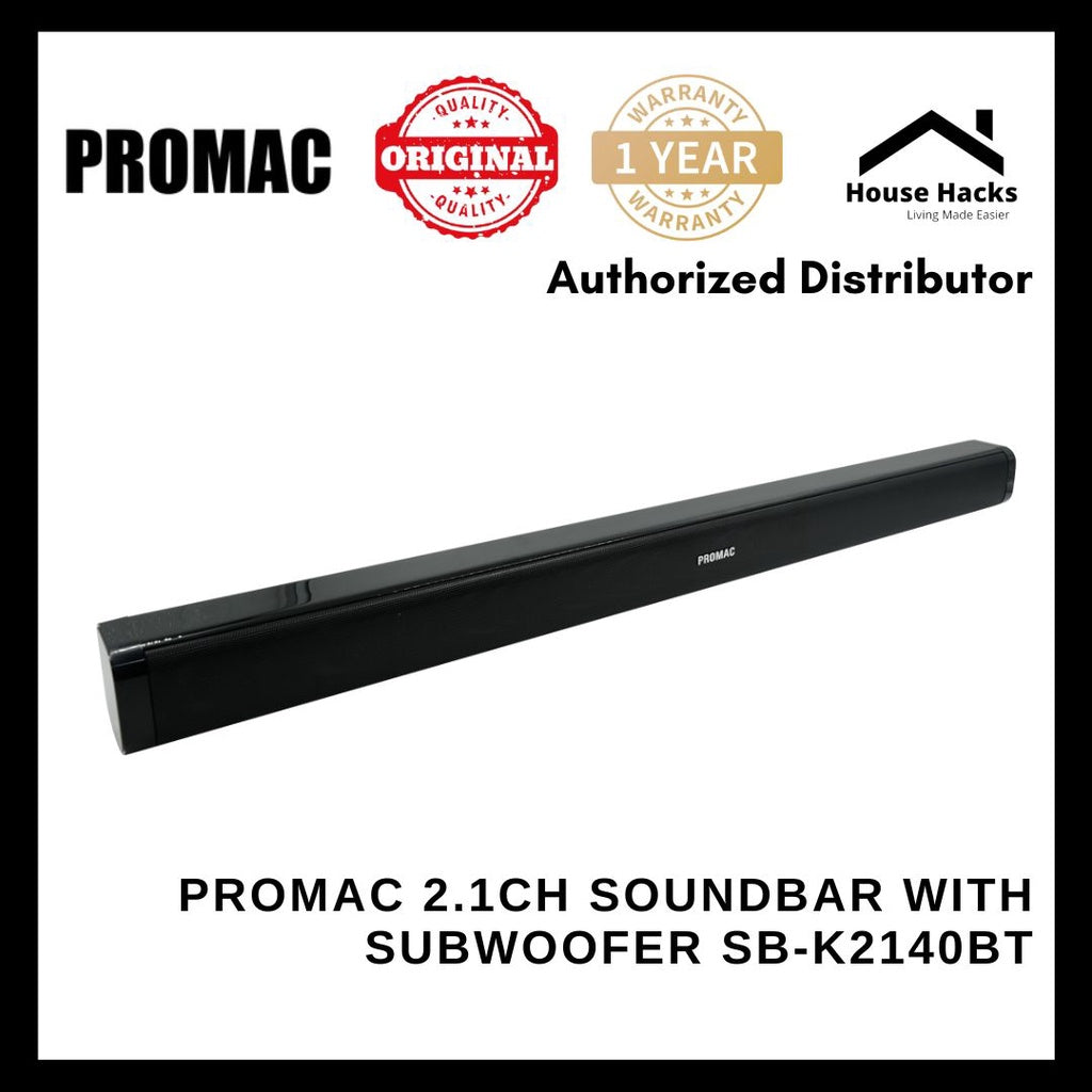 Promac 2.1CH Soundbar with Subwoofer SB-K2140BT