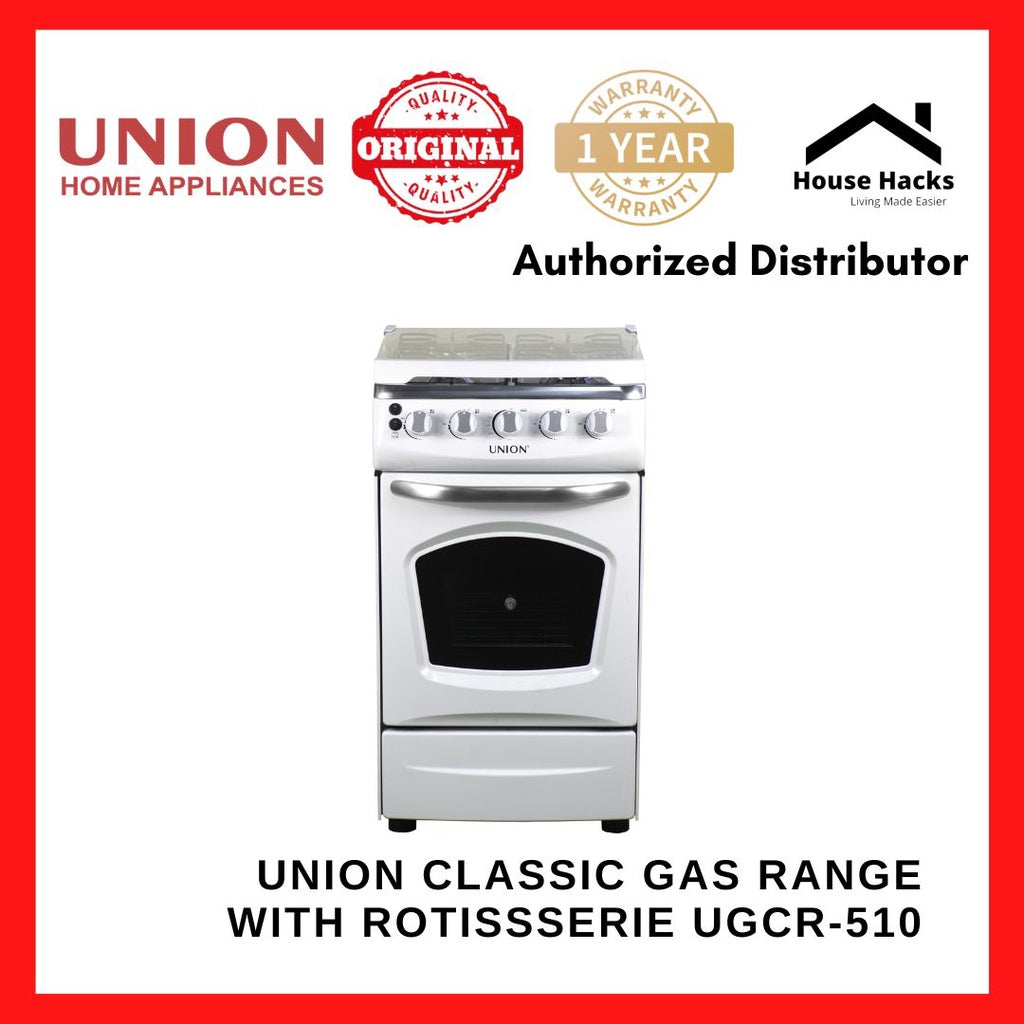 Union Classic Gas range with Rotissserie UGCR-510