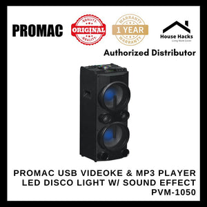 Promac USB Videoke and MP3 Player LED Disco light with Sound Effect PVM-1050