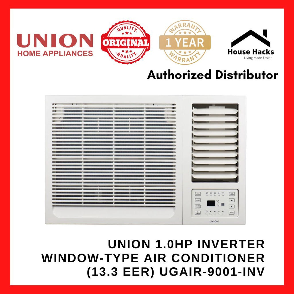 Union 1.0Hp Inveerter Window-Type Air Conditioner (13.3 EER) UGAIR-9001-INV
