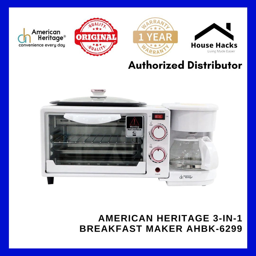 American Heritage 3-in-1 Breakfast Maker AHBK-6299