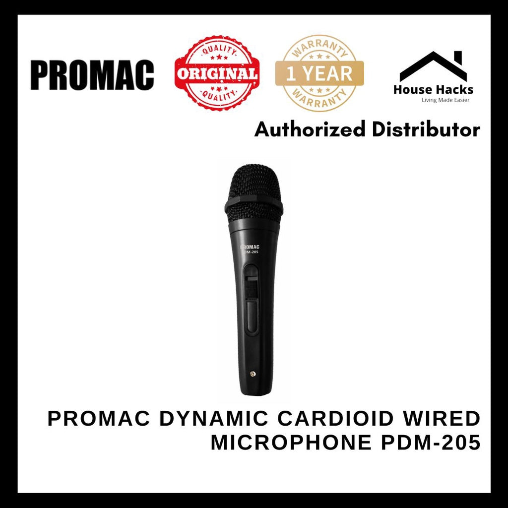 Promac Dynamic cardioid Wired Microphone PDM-205