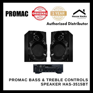 Promac Bass & Treble controls Speaker HAS-3515BT
