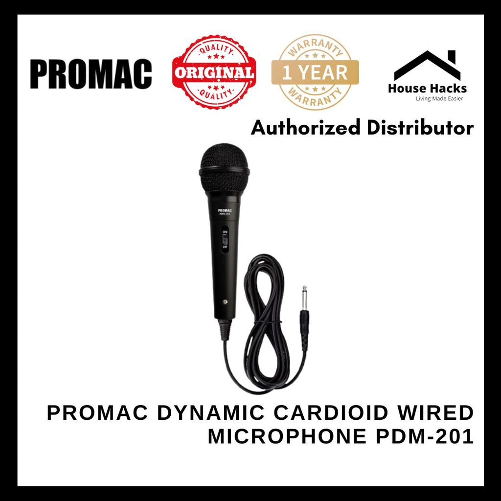 Promac Dynamic cardioid Wired Microphone PDM-201