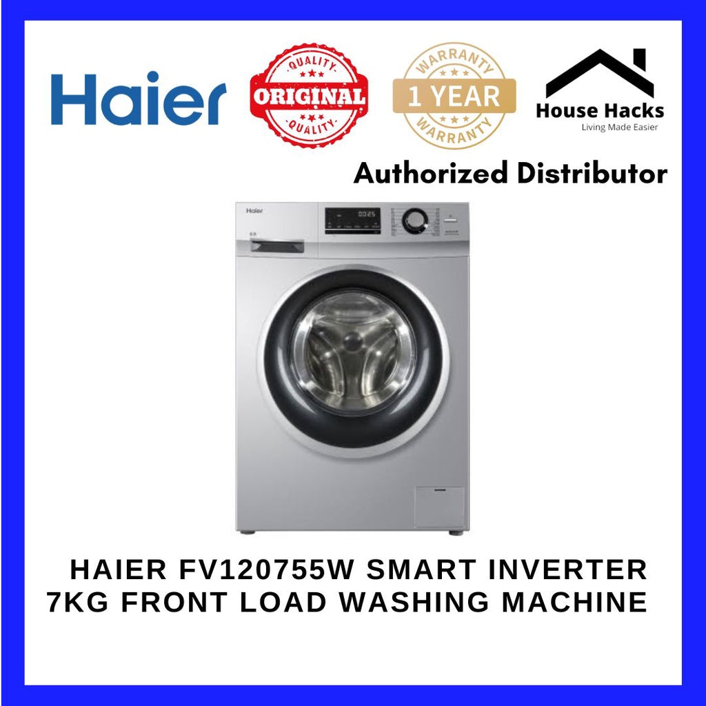 Haier FV120755W Smart Inverter 8KG Front Load Washing Machine