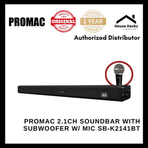 Promac 2.1CH Soundbar with Subwoofer w/ Mic SB-K2141BT