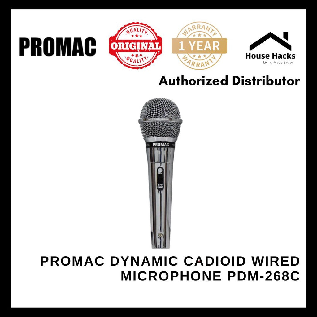 Promac Dynamic cadioid Wired Microphone PDM-268C