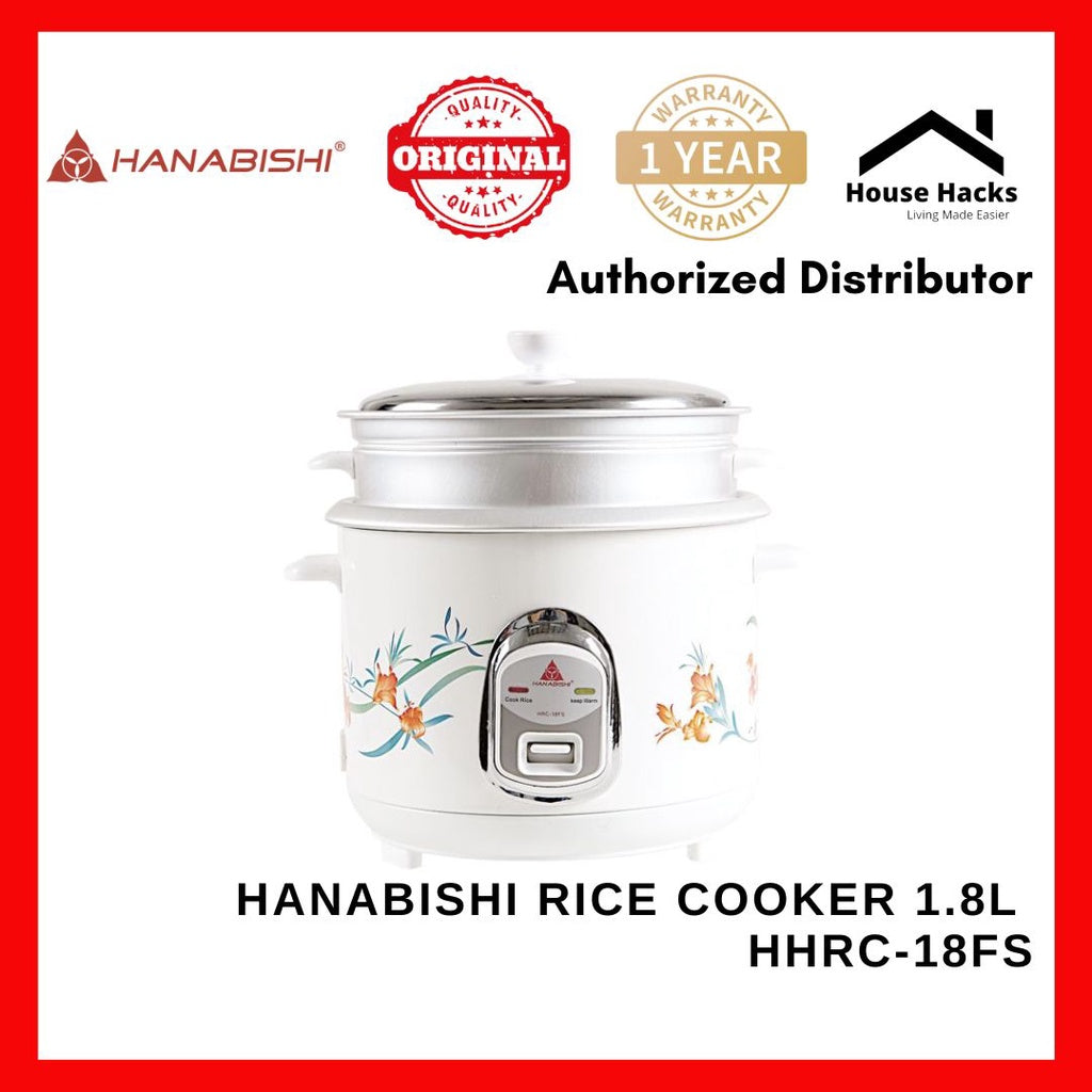 Hanabishi Rice Cooker 1.8L HHRC18FS HHRC-18FS