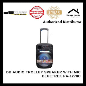 DB Audio Trolley Speaker with Mic BLUETREK PA-1278C