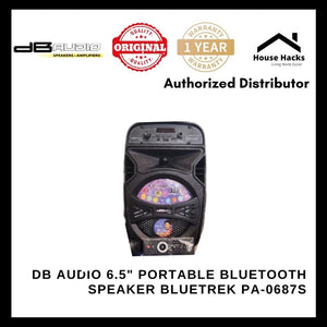 DB Audio 6.5" Portable Bluetooth Speaker BLUETREK PA-0687S