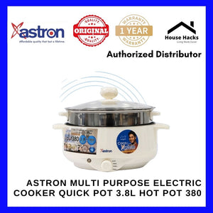 Astron Multi Purpose Electric Cooker Quick Pot 3.8L HOT POT 380