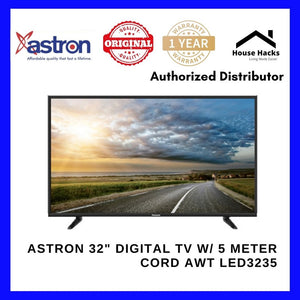 Astron 32" Digital TV w/ 5 Meter Cord AWT LED3235