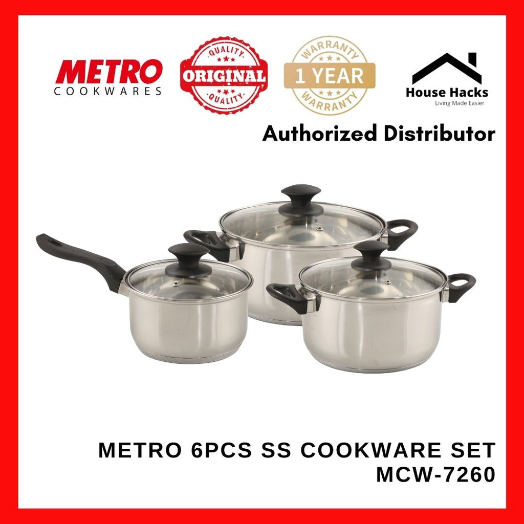 Metro 6PCS SS Cookware Set MCW-7260