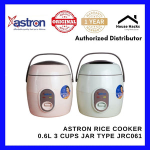 Astron Rice Cooker 0.6L 3 Cups Jar Type JRC061