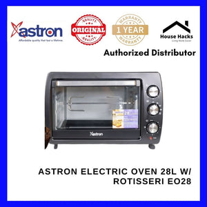 Astron Electric Oven 28L w/ Rotisseri EO28