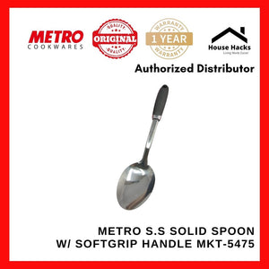 Metro S.S Solid Spoon w/ Softgrip Handle MKT-5475