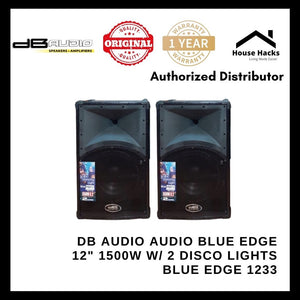 DB Audio Audio Blue Edge 12" 1500W w/ 2 Disco Lights BLUE EDGE 1233