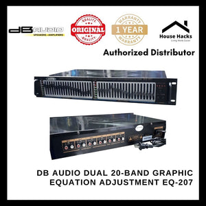 DB Audio Dual 20-band Graphic Equation Adjustment EQ-207