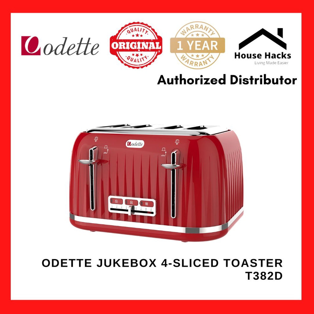 Odette Jukebox 4-Sliced Toaster T382D