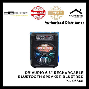 DB Audio 6.5" Rechargable Bluetooth Speaker BLUETREK PA-0686S