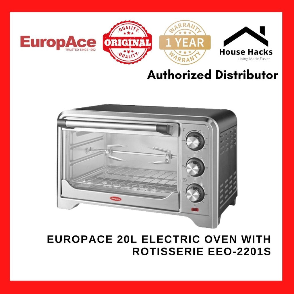 Europace 20L Electric Oven with Rotisserie EEO-2201S