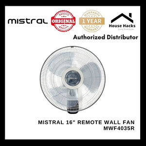 Mistral 16" Remote Wall Fan MWF4035R