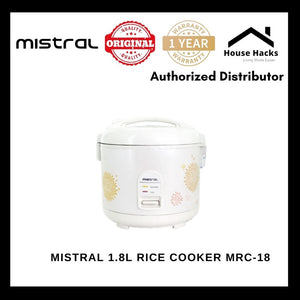 Mistral 1.8L Rice Cooker MRC-18