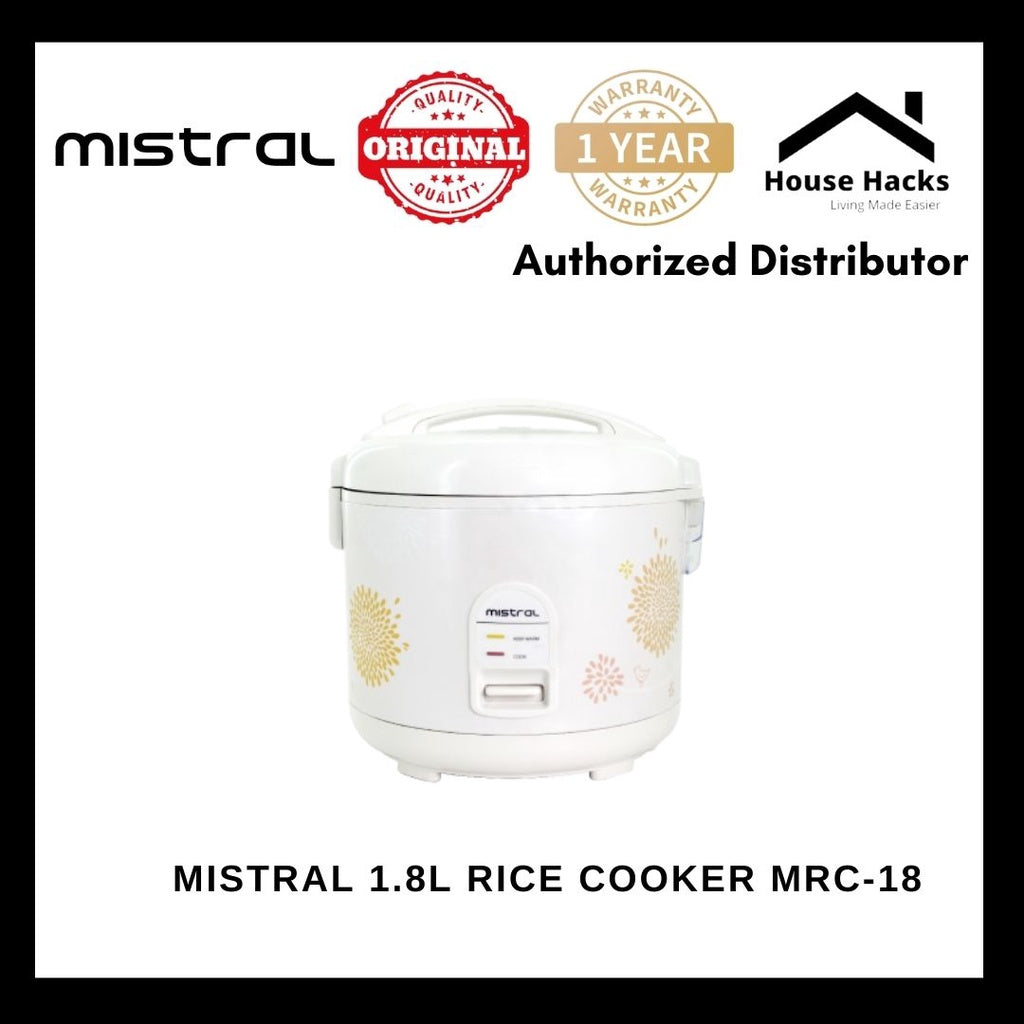 Mistral 1.8L Rice Cooker MRC-18