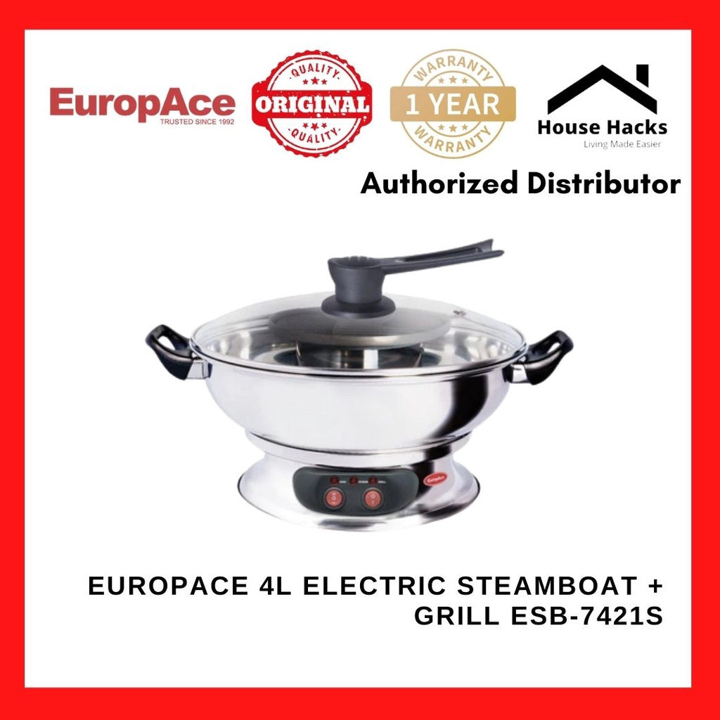 Europace 4L Electric Steamboat + Grill ESB-7421S